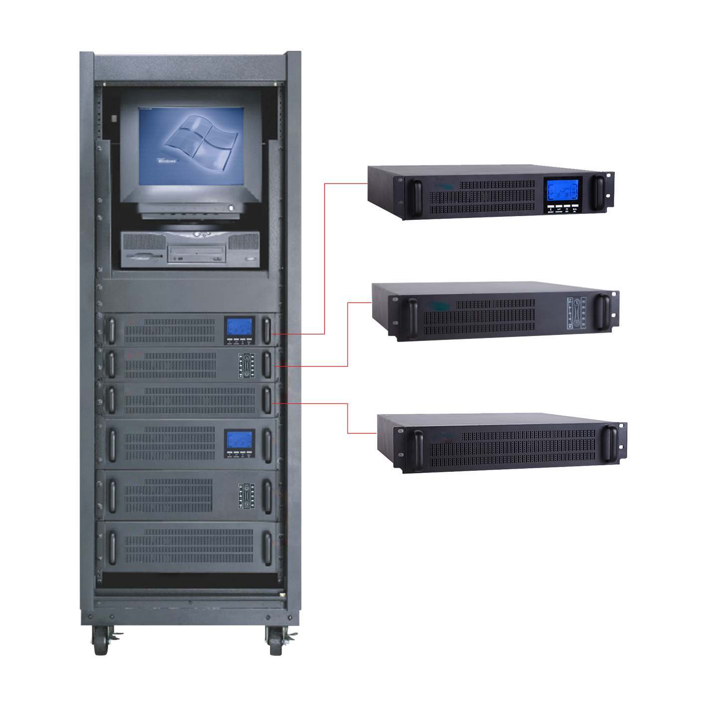 1-3KVA Rack mout Online UPS